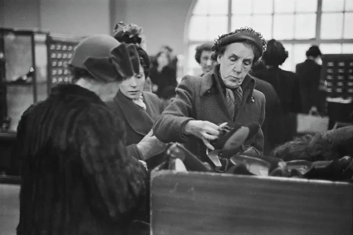 Framed Print : Department Store Shopping, 1950 Framed Print : Department Store Shopping, 1950