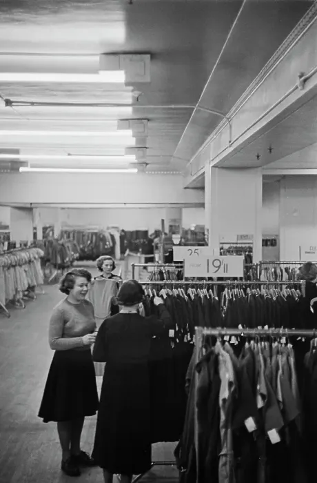 Framed Print : Department Store, Women's Clothing, 1950 Framed Print : Department Store, Women's Clothing, 1950