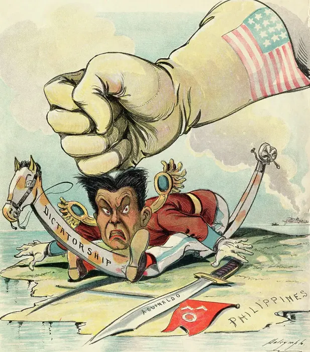 Framed Print : Depiction of United States Stopping Emilio Aguinaldo Framed Print : Depiction of United States Stopping Emilio Aguinaldo