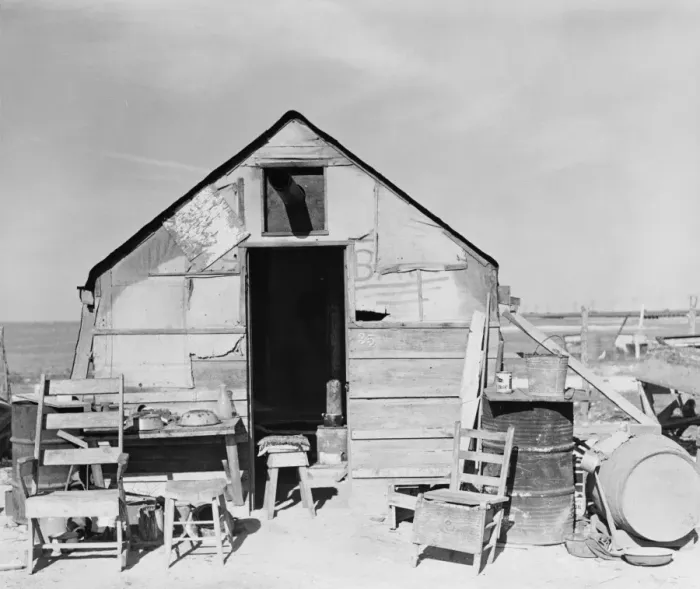 Framed Print : Depression Era shack Framed Print : Depression Era shack