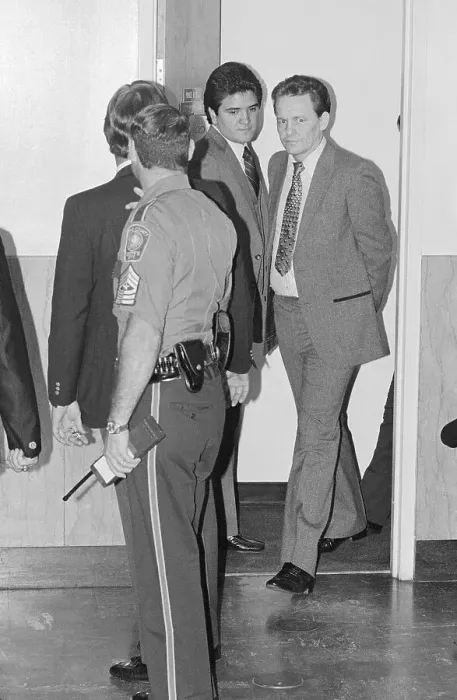Framed Print : Deputies Leading Charles Harrelson to Jail Framed Print : Deputies Leading Charles Harrelson to Jail