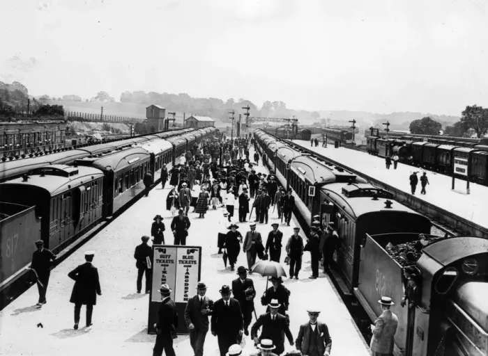 Framed Print : Derby Station