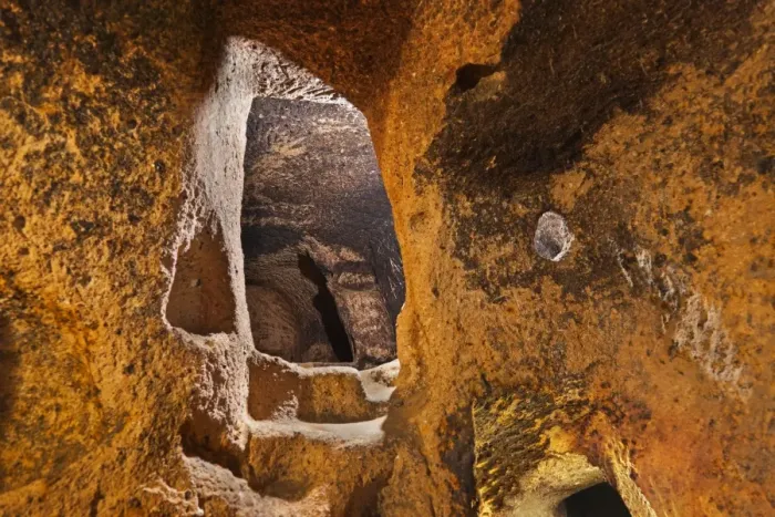 Framed Print : Derinkuyu cave city in Cappadocia Turkey Framed Print : Derinkuyu cave city in Cappadocia Turkey