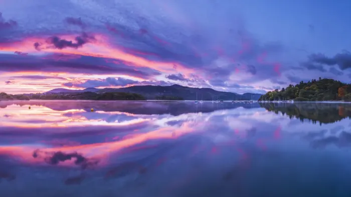 Framed Print : Derwent Water Autumn sunrise, Lake District. UK Framed Print : Derwent Water Autumn sunrise, Lake District. UK