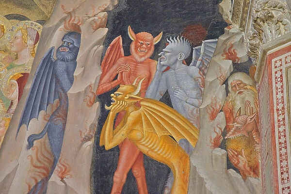 Descent into Hell, Spanish Chapel, Church of Santa Maria Novella, Florence, Tuscany, Italy
