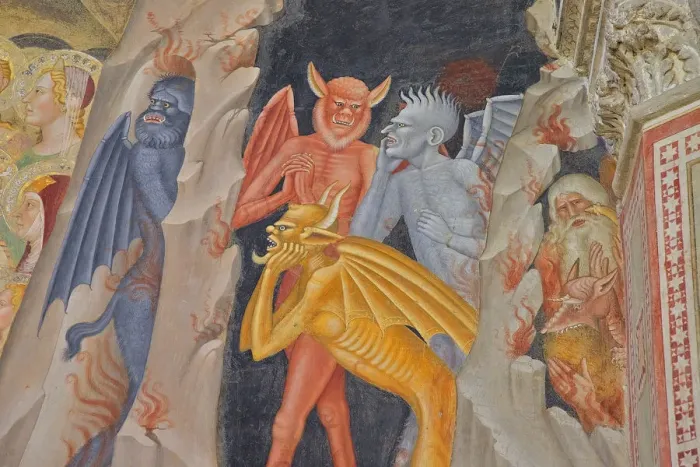 Framed Print : Descent into Hell, Spanish Chapel, Church of Santa Maria Novella, Florence, Tuscany, Italy Framed Print : Descent into Hell, Spanish Chapel, Church of Santa Maria Novella, Florence, Tuscany, Italy