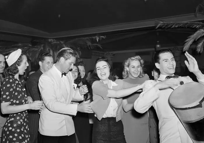 Framed Print : Desi Arnaz in a Conga Line Framed Print : Desi Arnaz in a Conga Line