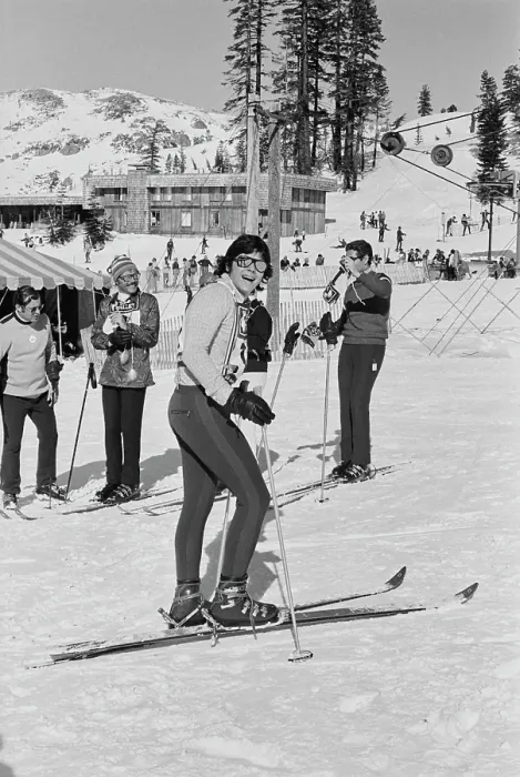 Framed Print : Desi Arnaz Jr. Goes Skiing