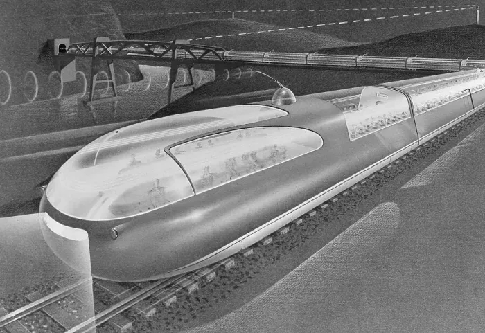 Framed Print : Design of Futuristic Train Framed Print : Design of Futuristic Train