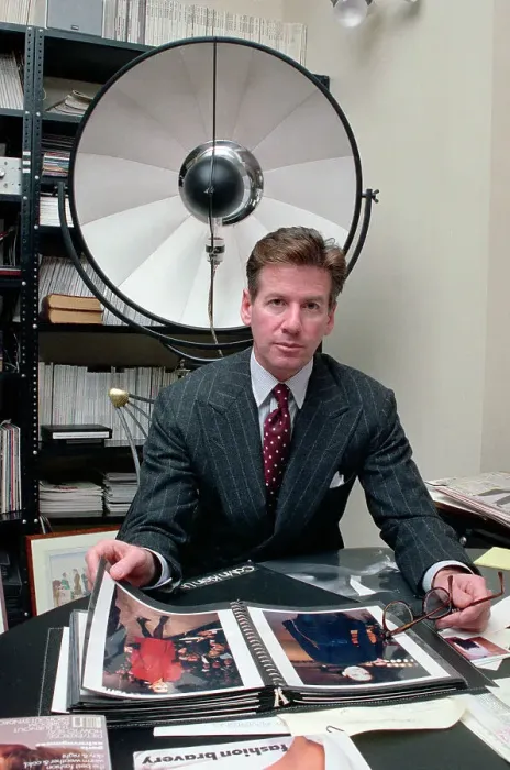 Framed Print : Designer Calvin Klein in His Office Framed Print : Designer Calvin Klein in His Office