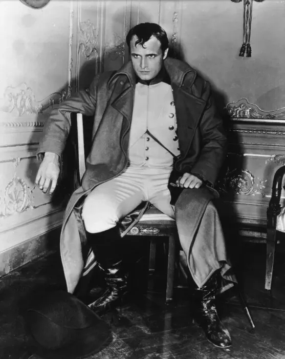 Framed Print : Desiree. circa 1954: American actor Marlon Brando is dressed as Napoleon Framed Print : Desiree. circa 1954: American actor Marlon Brando is dressed as Napoleon