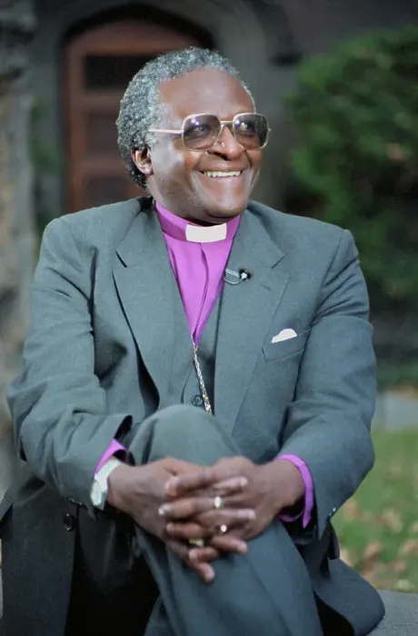 Framed Print : Desmond Tutu Smiling Framed Print : Desmond Tutu Smiling