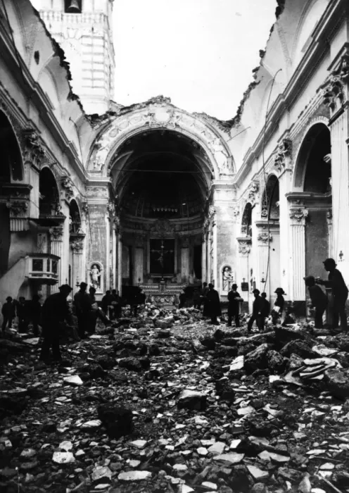 Framed Print : Destroyed Church Framed Print : Destroyed Church