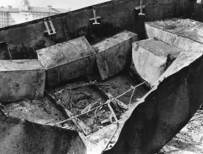 Framed Print : Destroyed Lifeboat On The S.S. Morro Castle
