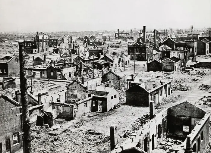 Framed Print : Destroyed Town In North Korea Framed Print : Destroyed Town In North Korea