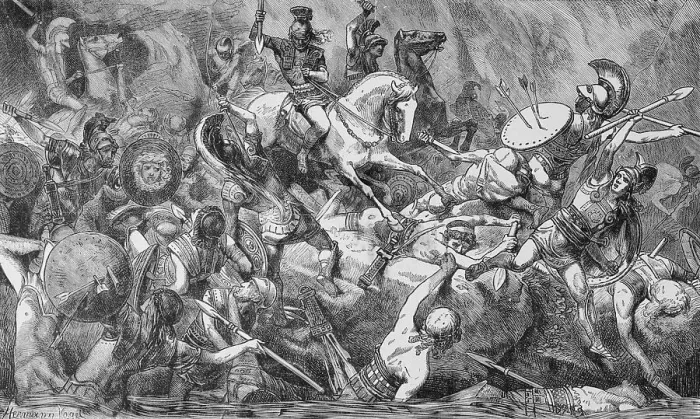 Framed Print : Destruction of Athenian Army Framed Print : Destruction of Athenian Army