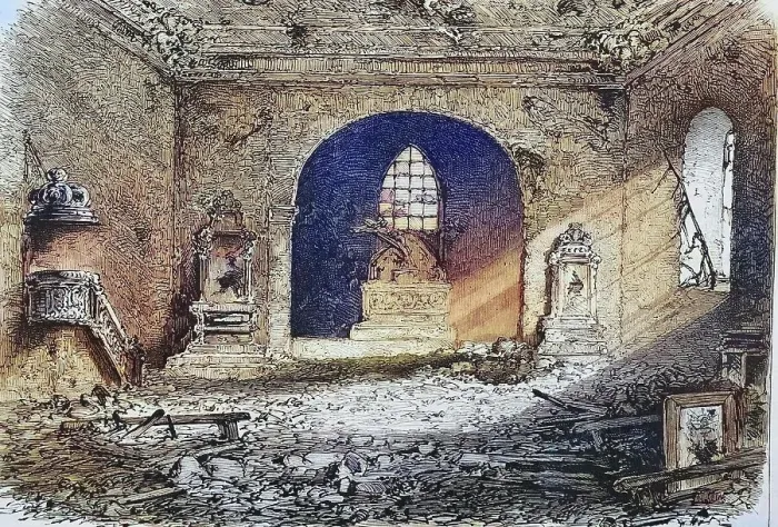 Framed Print : Destruction of the church of Perouse near Belfort, illustrated war history, German, French war 1870-1871, Germany, France, Destruction of the church of Perouse in Belfort, illustrated war history, German, French war 1870-1871, Germany, France Framed Print : Destruction of the church of Perouse near Belfort, illustrated war history, German, French war 1870-1871, Germany, France, Destruction of the church of Perouse in Belfort, illustrated war history, German, French war 1870-1871, Germany, France