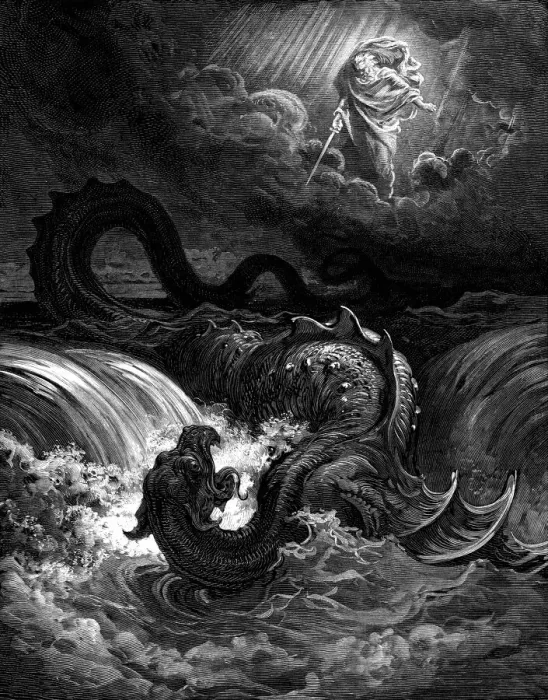 Framed Print : Destruction of the Leviathan