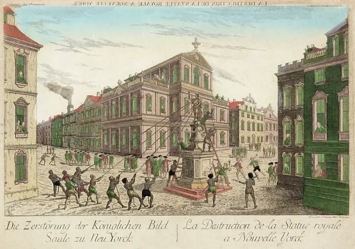 Framed Print : Destruction of the Royal Statue Framed Print : Destruction of the Royal Statue