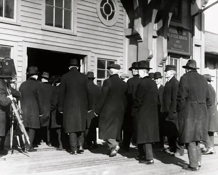 Framed Print : Detainees Awaiting Transport To Ellis Island Framed Print : Detainees Awaiting Transport To Ellis Island