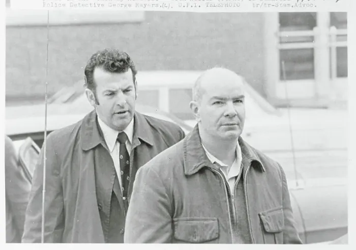 Framed Print : Detective Escorting a Suspect Framed Print : Detective Escorting a Suspect