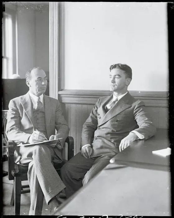 Framed Print : Detective Questioning a Murder Suspect Framed Print : Detective Questioning a Murder Suspect