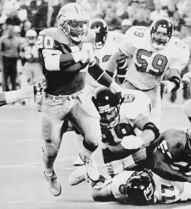Framed Print : Detroit Lions Barry Sanders Carrying Football During Game Framed Print : Detroit Lions Barry Sanders Carrying Football During Game