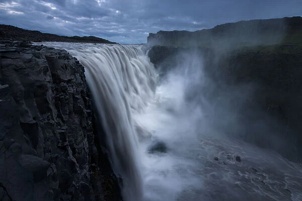 Dettifoss in Summer Iceland, the most powerful waterfall in europe