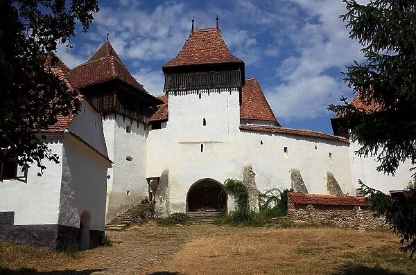 Deutsch-Weisskirch Fortified Church, Unesco World Heritage Site, Church of the Protestant Church of the Augsburg Confession in Viscri, Brasov County, Transylvania Region, Romania