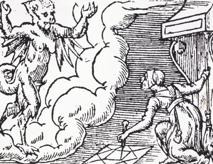 Framed Print : Devil Appearing Framed Print : Devil Appearing