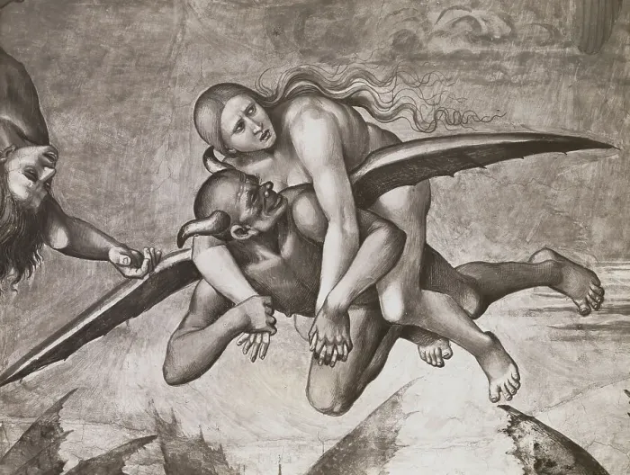 Framed Print : Devil Carrying Woman to Hell Framed Print : Devil Carrying Woman to Hell