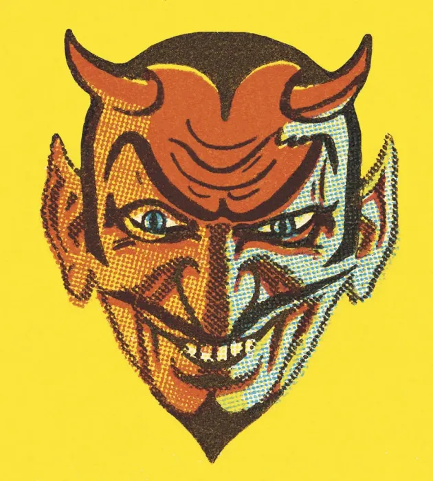 Framed Print : Devil with Horns Framed Print : Devil with Horns