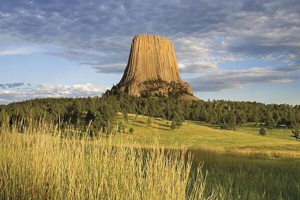 Devils Tower National Monument At Sunset