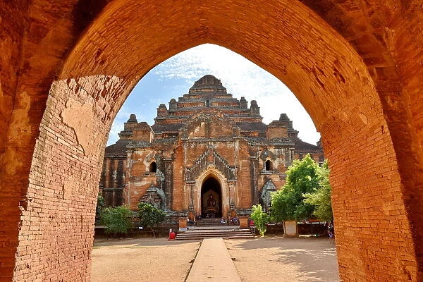 Dhamma Yan Gyi entrance Temple, Bagan, unesco ruins Myanmar. Asia