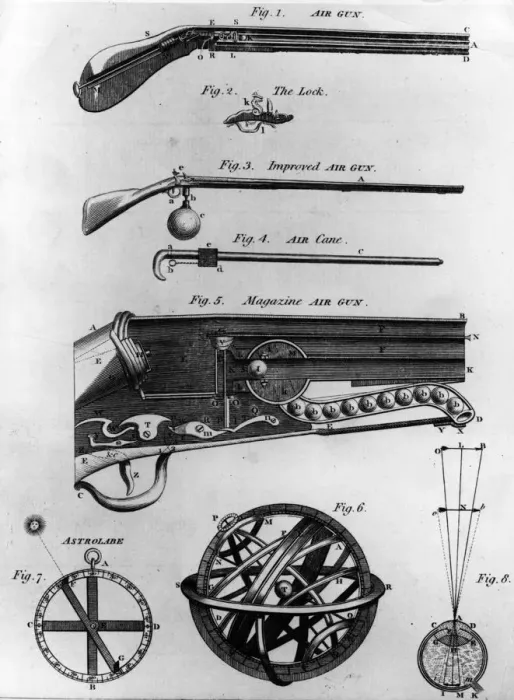 Framed Print : Diagram Of Air Gun Framed Print : Diagram Of Air Gun