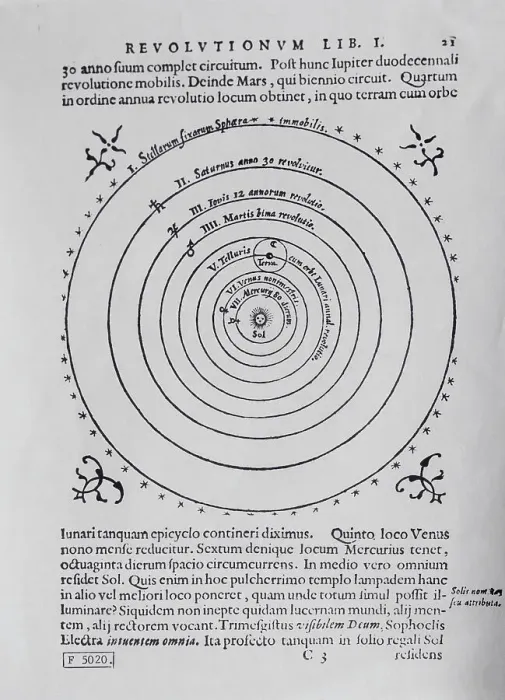 Framed Print : Diagram Depicting Copernican Universe Framed Print : Diagram Depicting Copernican Universe