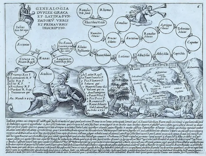 Framed Print : A diagram showing the family tree of Anchises, a member of the royal family of Troy. He was the father of Aeneas, whose mother was Aphrodite. In Aeneas, the family tree branches out to show how he is the ancestor of Romulus and Remus Framed Print : A diagram showing the family tree of Anchises, a member of the royal family of Troy. He was the father of Aeneas, whose mother was Aphrodite. In Aeneas, the family tree branches out to show how he is the ancestor of Romulus and Remus