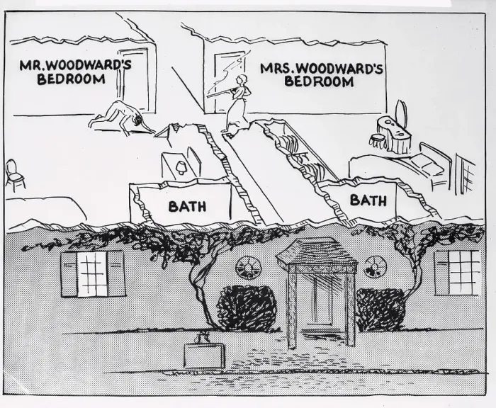 Framed Print : Diagram of Woodward's Home Framed Print : Diagram of Woodward's Home