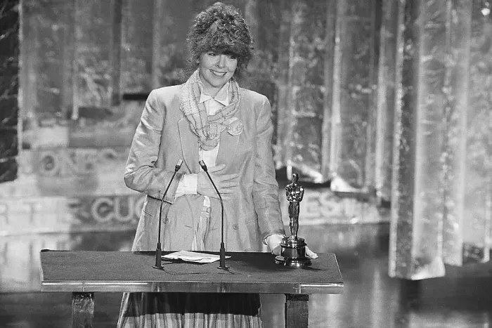 Framed Print : Diane Keaton Accepting Academy Award Framed Print : Diane Keaton Accepting Academy Award