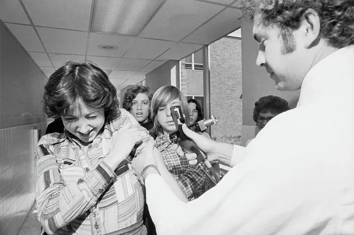 Framed Print : Diane McMenamin Receiving Inoculation Framed Print : Diane McMenamin Receiving Inoculation