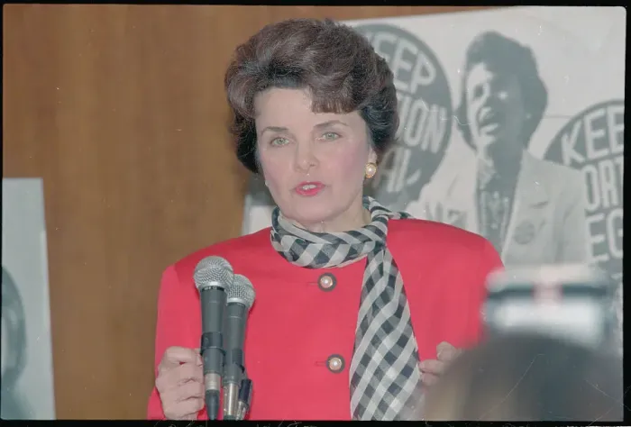 Framed Print : Dianne Feinstein Speaking Framed Print : Dianne Feinstein Speaking