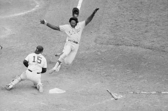 Framed Print : Dick Allen Sliding into Home Plate Framed Print : Dick Allen Sliding into Home Plate