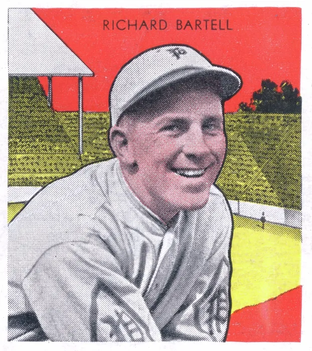Framed Print : Dick Bartell Gum Card Framed Print : Dick Bartell Gum Card