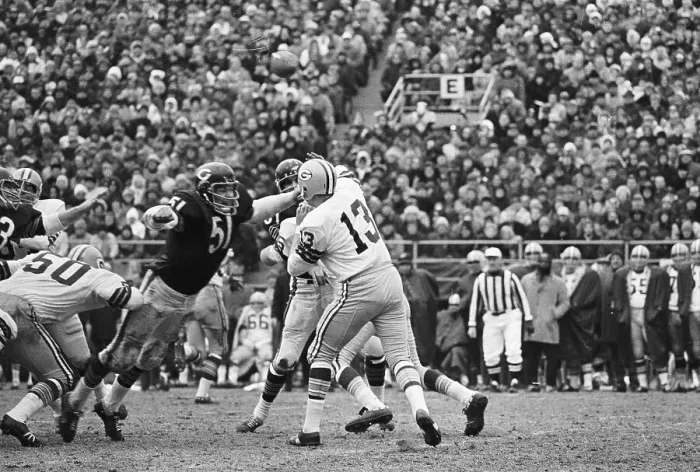 Framed Print : Dick Butkus Tackling Quarterback Don Horn Framed Print : Dick Butkus Tackling Quarterback Don Horn
