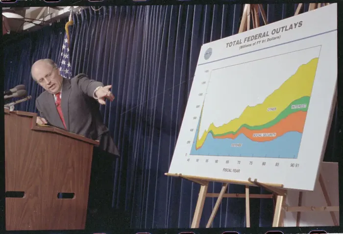 Framed Print : Dick Cheney Pointing to Chart Framed Print : Dick Cheney Pointing to Chart