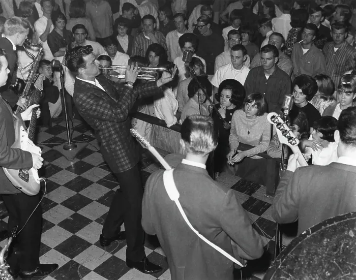 Framed Print : Dick Dale & His Del-Tones Performing Framed Print : Dick Dale & His Del-Tones Performing