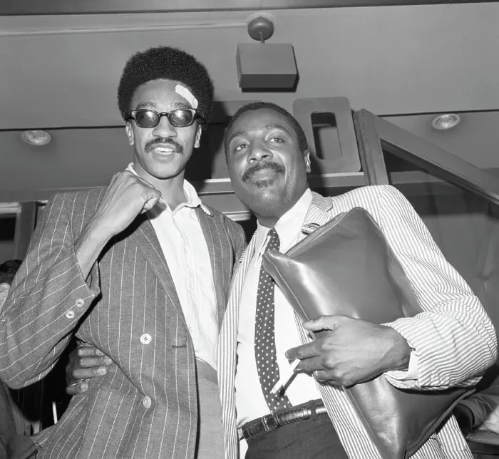 Framed Print : Dick Gregory Looks Over H. Rap Brown Framed Print : Dick Gregory Looks Over H. Rap Brown