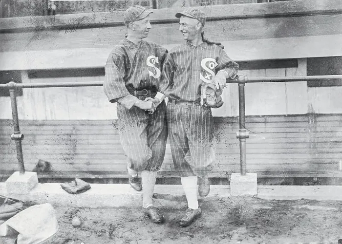 Framed Print : Dick Kerr and Eddie Collins Conversing Framed Print : Dick Kerr and Eddie Collins Conversing