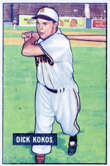 Framed Print : Dick Kokos Baseball Card Framed Print : Dick Kokos Baseball Card