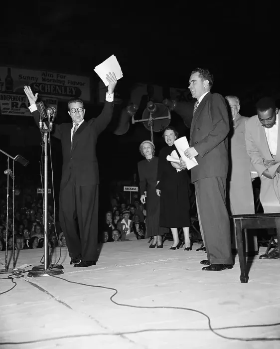 Framed Print : Dick Powell Cheers for Richard Nixon Framed Print : Dick Powell Cheers for Richard Nixon